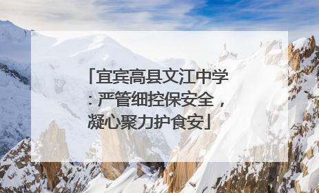 宜宾高县文江中学：严管细控保安全，凝心聚力护食安
