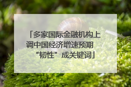 多家国际金融机构上调中国经济增速预期 “韧性”成关键词