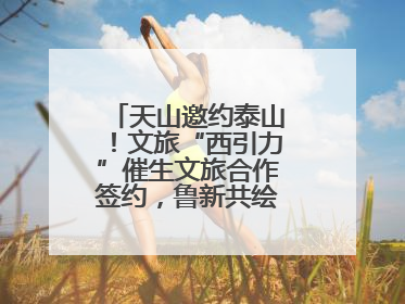 天山邀约泰山！文旅“西引力”催生文旅合作签约，鲁新共绘丝路诗与远方