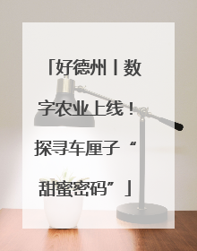 好德州丨数字农业上线！探寻车厘子“甜蜜密码”