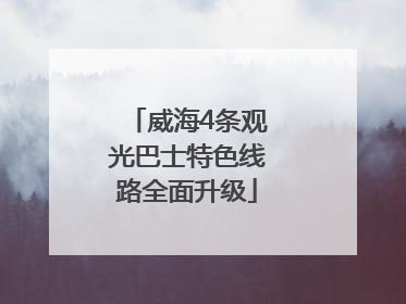 威海4条观光巴士特色线路全面升级