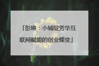 彭琳：小城绽芳华互联网赋能的创业蝶变