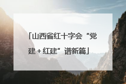 山西省红十字会“党建＋红建”谱新篇