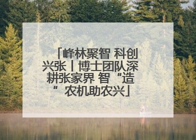 峰林聚智 科创兴张丨博士团队深耕张家界 智“造”农机助农兴