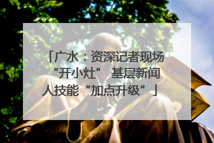 广水：资深记者现场“开小灶” 基层新闻人技能“加点升级”