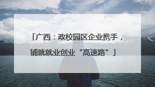 广西：政校园区企业携手，铺就就业创业“高速路”