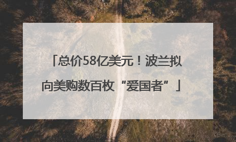 总价58亿美元！波兰拟向美购数百枚“爱国者”
