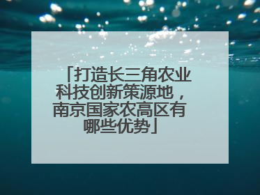 打造长三角农业科技创新策源地，南京国家农高区有哪些优势