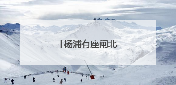 杨浦有座闸北发电厂｜张新