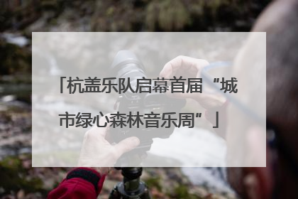 杭盖乐队启幕首届“城市绿心森林音乐周”