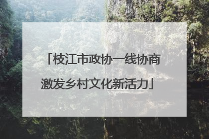 枝江市政协一线协商激发乡村文化新活力