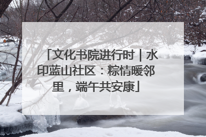 文化书院进行时｜水印蓝山社区：粽情暖邻里，端午共安康