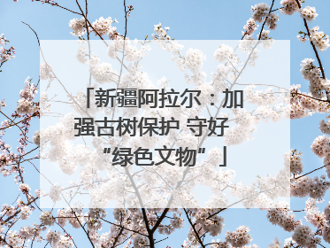 新疆阿拉尔：加强古树保护 守好“绿色文物”