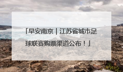 早安南京｜江苏省城市足球联赛购票渠道公布！