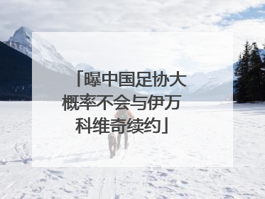 曝中国足协大概率不会与伊万科维奇续约
