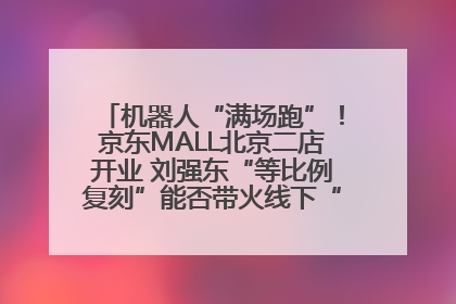 机器人“满场跑”！京东MALL北京二店开业 刘强东“等比例复刻”能否带火线下“618”？