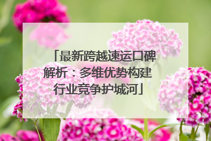 最新跨越速运口碑解析：多维优势构建行业竞争护城河