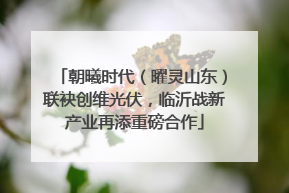 朝曦时代（曜灵山东）联袂创维光伏，临沂战新产业再添重磅合作