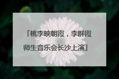 桃李映朝霞，李群霞师生音乐会长沙上演