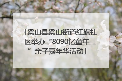 梁山县梁山街道红旗社区举办“8090忆童年”亲子嘉年华活动