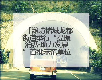 潍坊诸城龙都街道举行“提振消费·助力发展”首批示范单位授牌活动