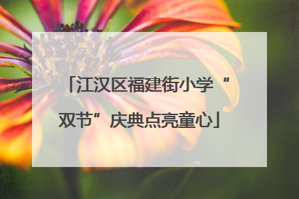 江汉区福建街小学“双节”庆典点亮童心