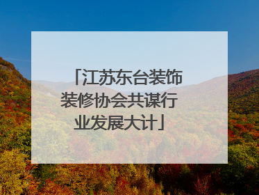 江苏东台装饰装修协会共谋行业发展大计