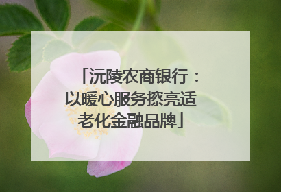 沅陵农商银行：以暖心服务擦亮适老化金融品牌