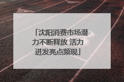 沈阳消费市场潜力不断释放 活力迸发亮点频现