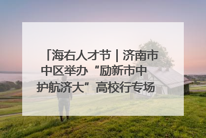 海右人才节｜济南市中区举办“励新市中 护航济大”高校行专场活动暨“青年人才 乐享市中”品牌推介会
