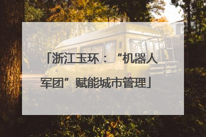 浙江玉环：“机器人军团”赋能城市管理