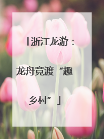 浙江龙游：龙舟竞渡“趣乡村”