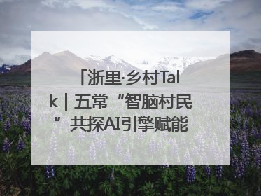 浙里·乡村Talk｜五常“智脑村民”共探AI引擎赋能企业服务新图景