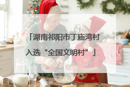 湖南祁阳市丁庙湾村入选“全国文明村”