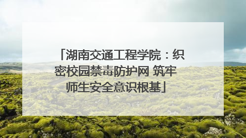 湖南交通工程学院：织密校园禁毒防护网 筑牢师生安全意识根基