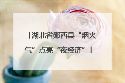 湖北省郧西县“烟火气”点亮“夜经济”