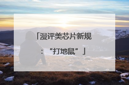 漫评美芯片新规：“打地鼠”