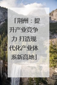 荆州：提升产业竞争力 打造现代化产业体系新高地