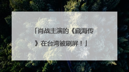 肖战主演的《藏海传》在台湾被刷屏！