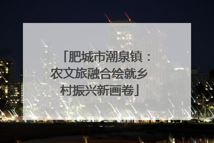 肥城市潮泉镇：农文旅融合绘就乡村振兴新画卷