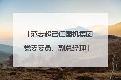 范志超已任国机集团党委委员、副总经理