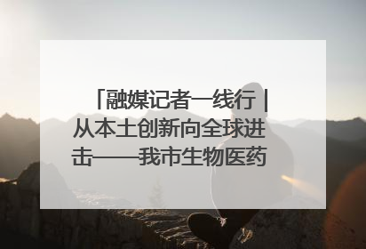 融媒记者一线行｜从本土创新向全球进击——我市生物医药产业破茧突围