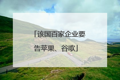 该国百家企业要告苹果、谷歌