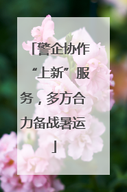 警企协作“上新”服务，多方合力备战暑运