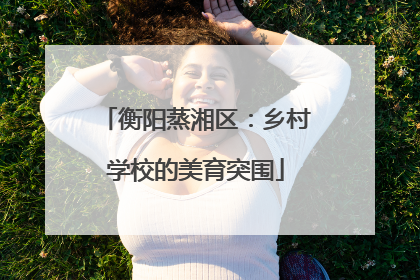 衡阳蒸湘区：乡村学校的美育突围