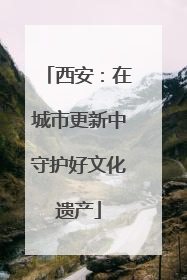 西安：在城市更新中守护好文化遗产
