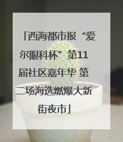 西海都市报“爱尔眼科杯”第11届社区嘉年华 第二场海选燃爆大新街夜市
