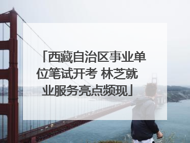 西藏自治区事业单位笔试开考 林芝就业服务亮点频现