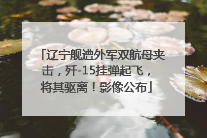 辽宁舰遭外军双航母夹击，歼-15挂弹起飞，将其驱离！影像公布