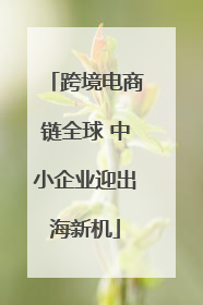 跨境电商链全球 中小企业迎出海新机